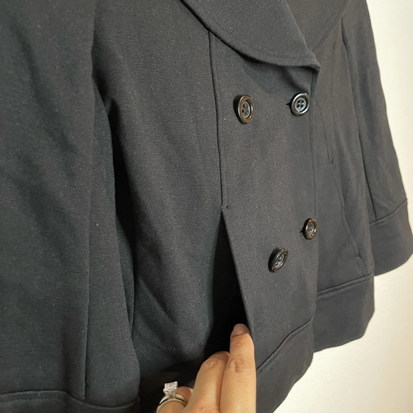 Pendleton petite double breasted black blazer size 2P - Picture 6 of 9